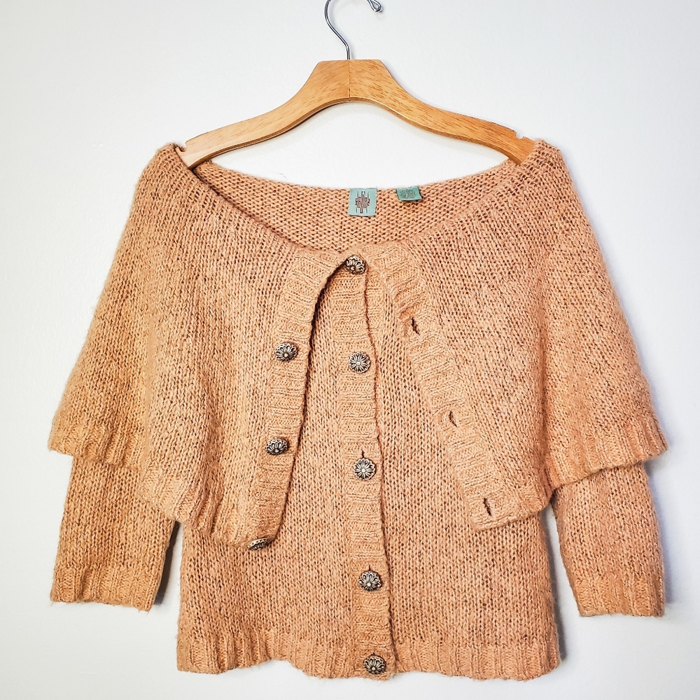Anthropologie Monogram HWR Cardigan Size S